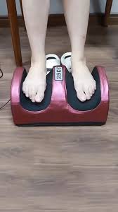 Theravibe™ Electric Foot Massager Shiatsu Kneading Deep Tissue Relax Heated Roller Calf Pain Relief Fatigue Muscles Vibrator Machine Health